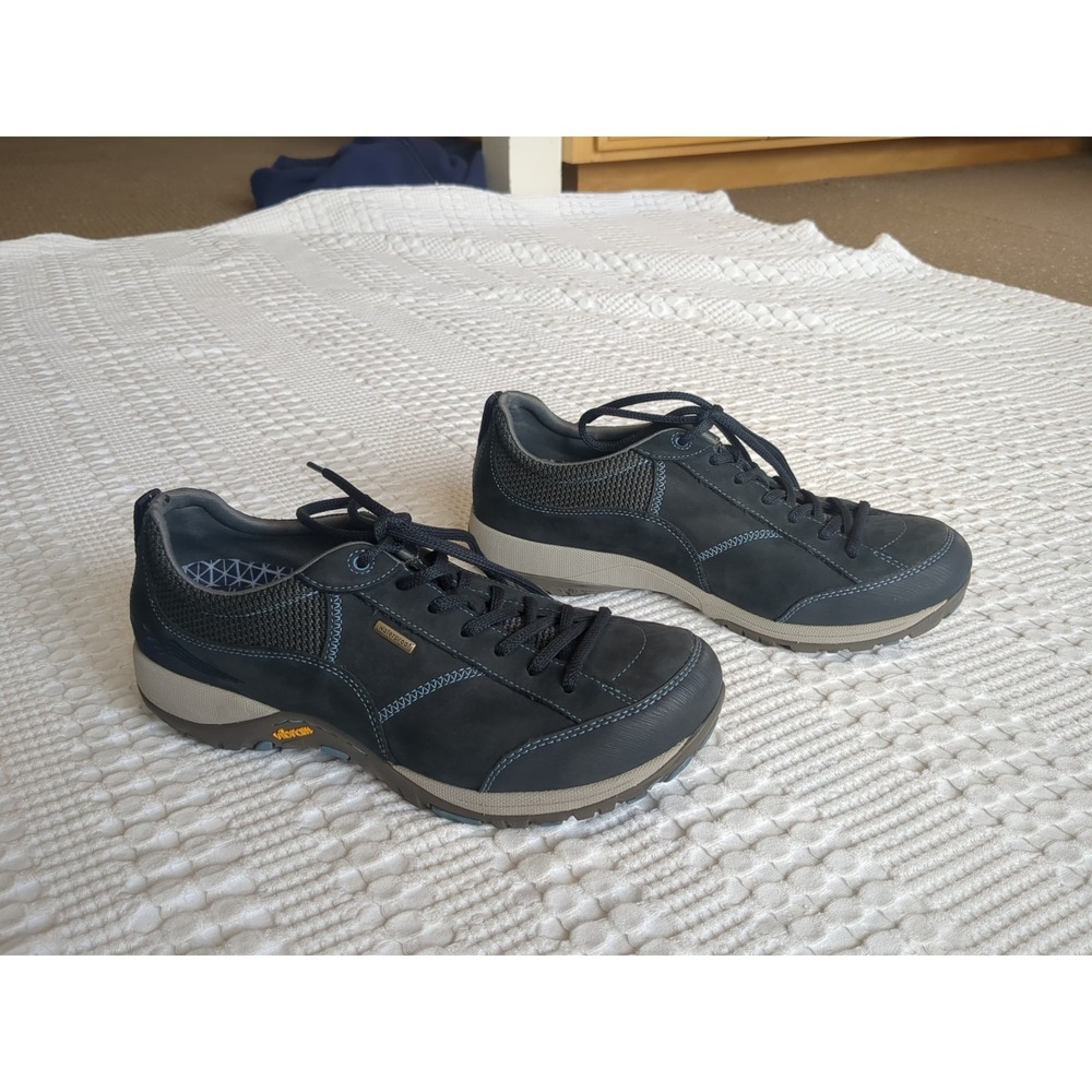 Dansko Paisley Navy Waterproof Milled Nubuck Shoe Sneaker Sz 9.5-10 US 40 EU